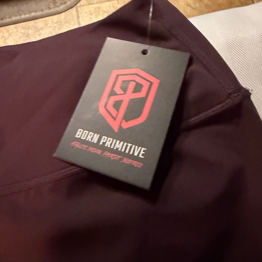 Born Primitive Deep Plum High-Waist Leggings - Picture 3 of 6